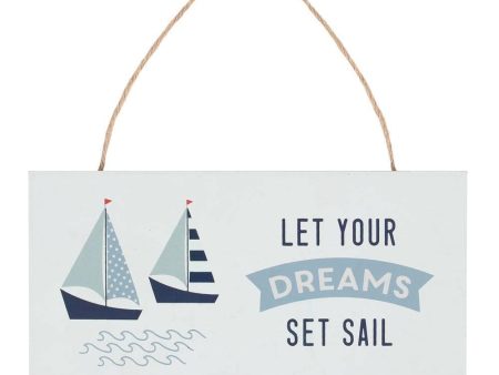 Set Sail Hanging Sign Online now