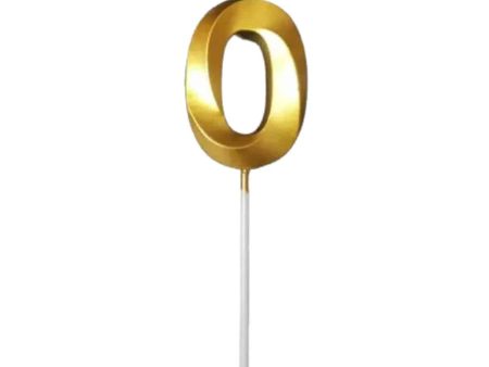 0 Zero Golden Number Candle Discount