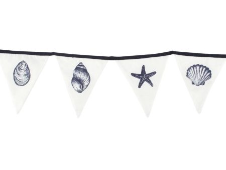 Single Seashell Fabric Bunting Supply