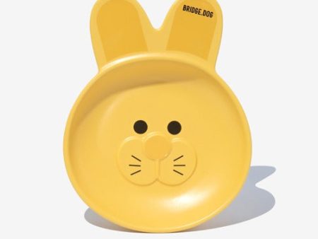 BUNNY DISH - YELLOW on Sale