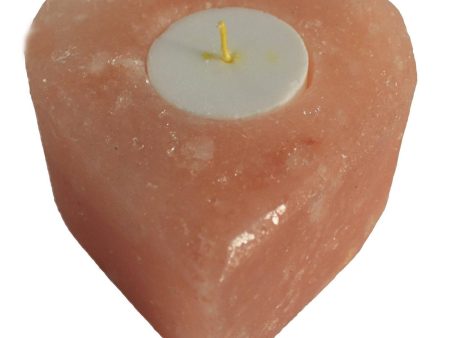 Salt Candle Holder - Med Heart Online Hot Sale