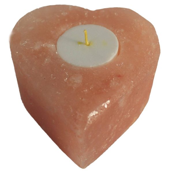 Salt Candle Holder - Med Heart Online Hot Sale