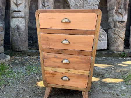 4 Draws Storage - Recycled Wood Cheap