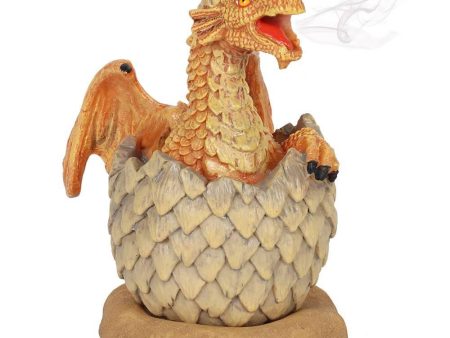 Yellow Hatching Dragon Incense Cone Burner Online