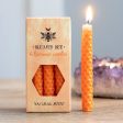 Set of 6 Orange Beeswax Spell Candles For Cheap