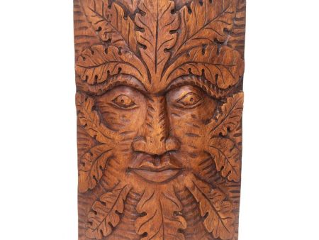 Natural Acacia Wood Green Man Decoration Online Sale