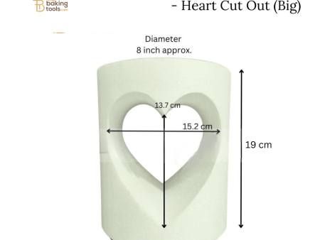 Window Cake Dummies - Heart Shaped Cut Out (Big) (NO DAMAGE CLAIMS) For Sale